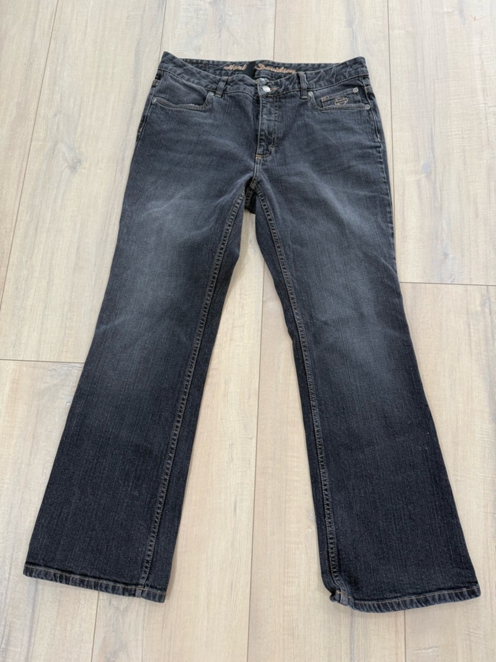 Harley-Davidson Women's Black Flare Jeans